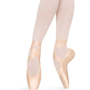 Gamba by Repetto Style 97 Pointe Ballet Shoes Size 5 Pink Satin Ribbon